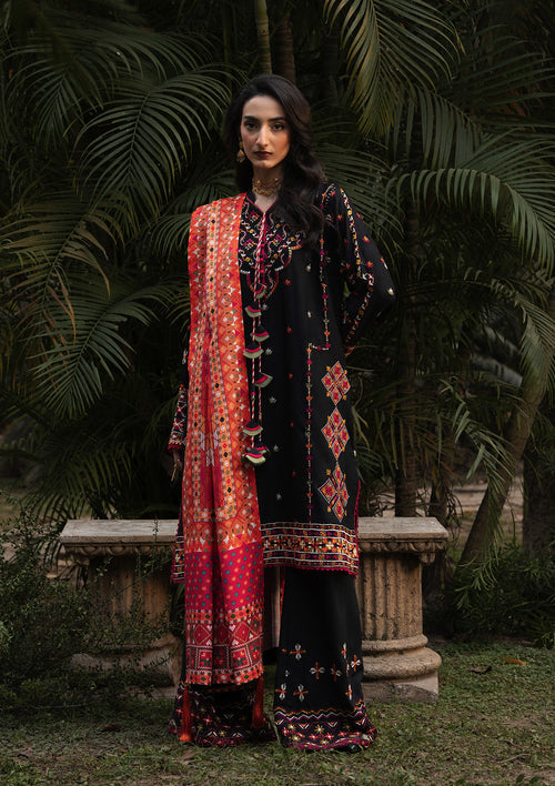 Aik Atelier | Roz Karandi 25 | LOOK 03 - Casual Dress - available at Maria Faisal in UK and USA.