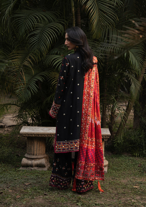 Aik Atelier | Roz Karandi 25 | LOOK 03 - Casual Dress - available at Maria Faisal in UK and USA.