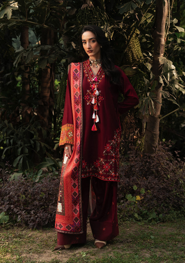 Aik Atelier | Roz Karandi 25 | LOOK 05 - Casual Dress - available at Maria Faisal in UK and USA.