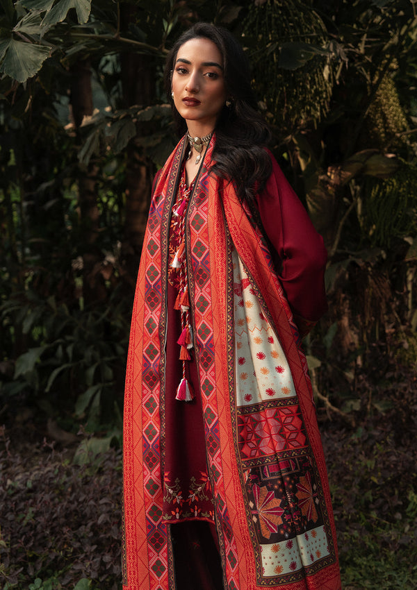 Aik Atelier | Roz Karandi 25 | LOOK 05 - Casual Dress - available at Maria Faisal in UK and USA.