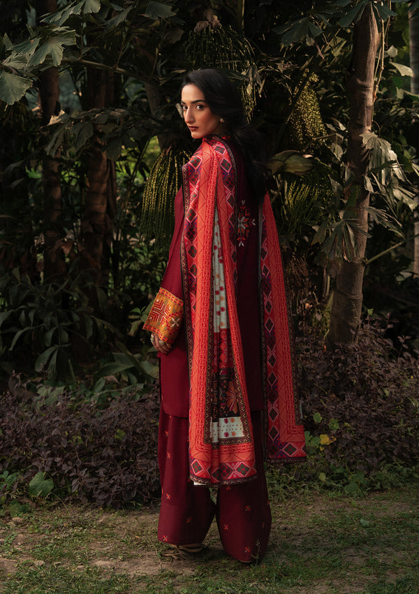 Aik Atelier | Roz Karandi 25 | LOOK 05 - Casual Dress - available at Maria Faisal in UK and USA.