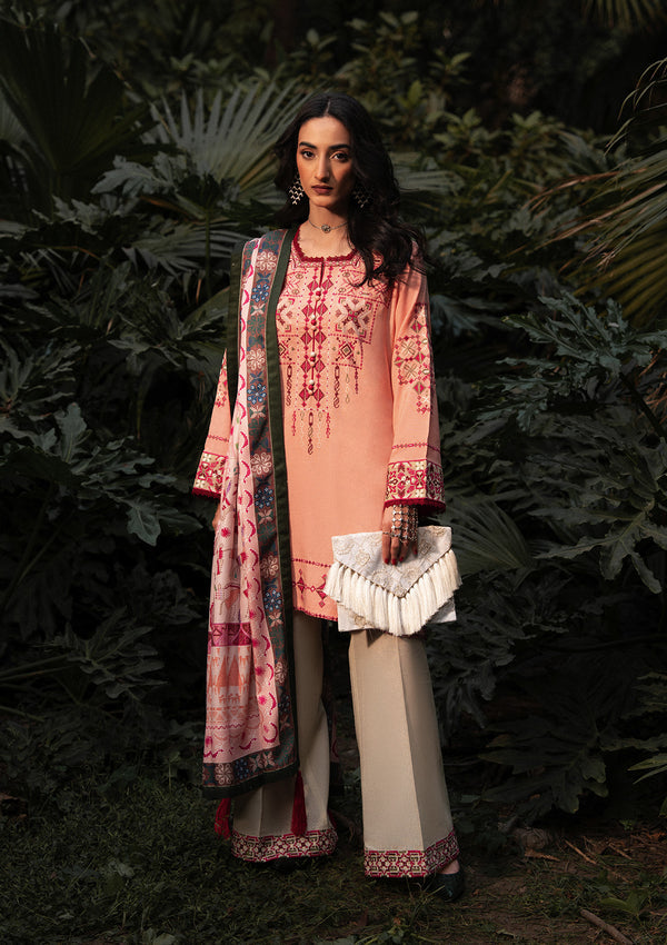 Aik Atelier | Roz Karandi 25 | LOOK 07 - Casual Dress - available at Maria Faisal in UK and USA.