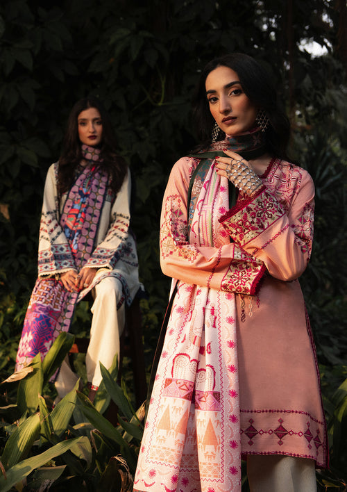 Aik Atelier | Roz Karandi 25 | LOOK 07 - Casual Dress - available at Maria Faisal in UK and USA.
