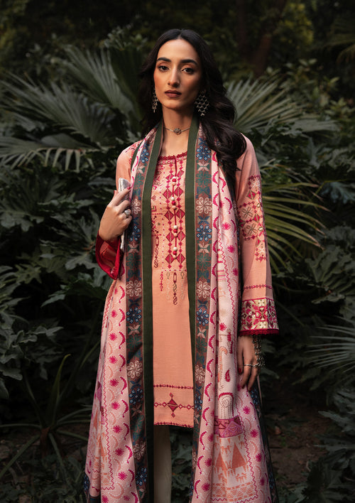 Aik Atelier | Roz Karandi 25 | LOOK 07 - Casual Dress - available at Maria Faisal in UK and USA.