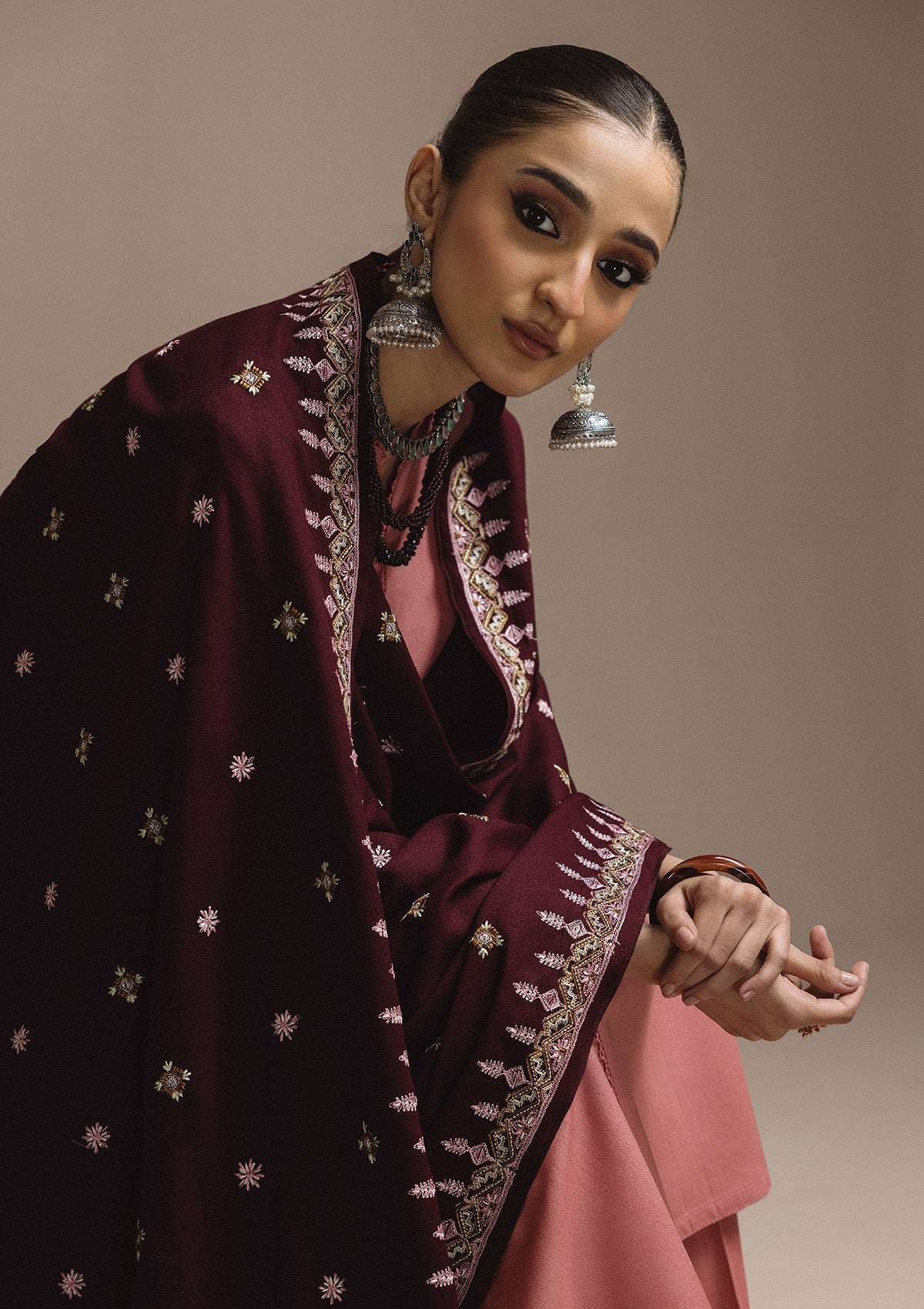 Aik Atelier | Aik Roz Karandi 25 | LOOK 03 - Luxury Dress - available at Maria Faisal in UK and USA.