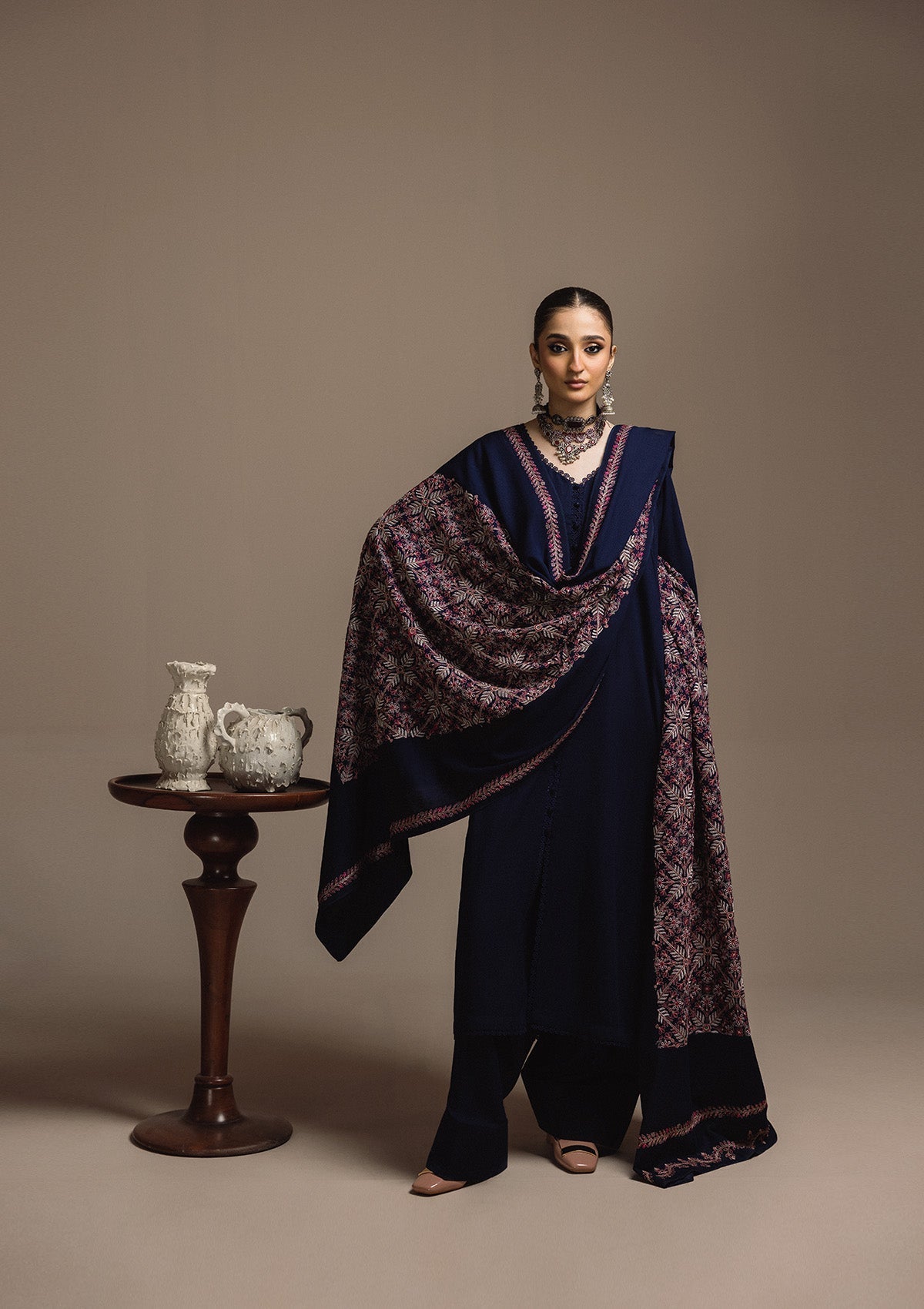 Aik Atelier | Aik Roz Karandi 25 | LOOK 06 - Luxury Dress - available at Maria Faisal in UK and USA.