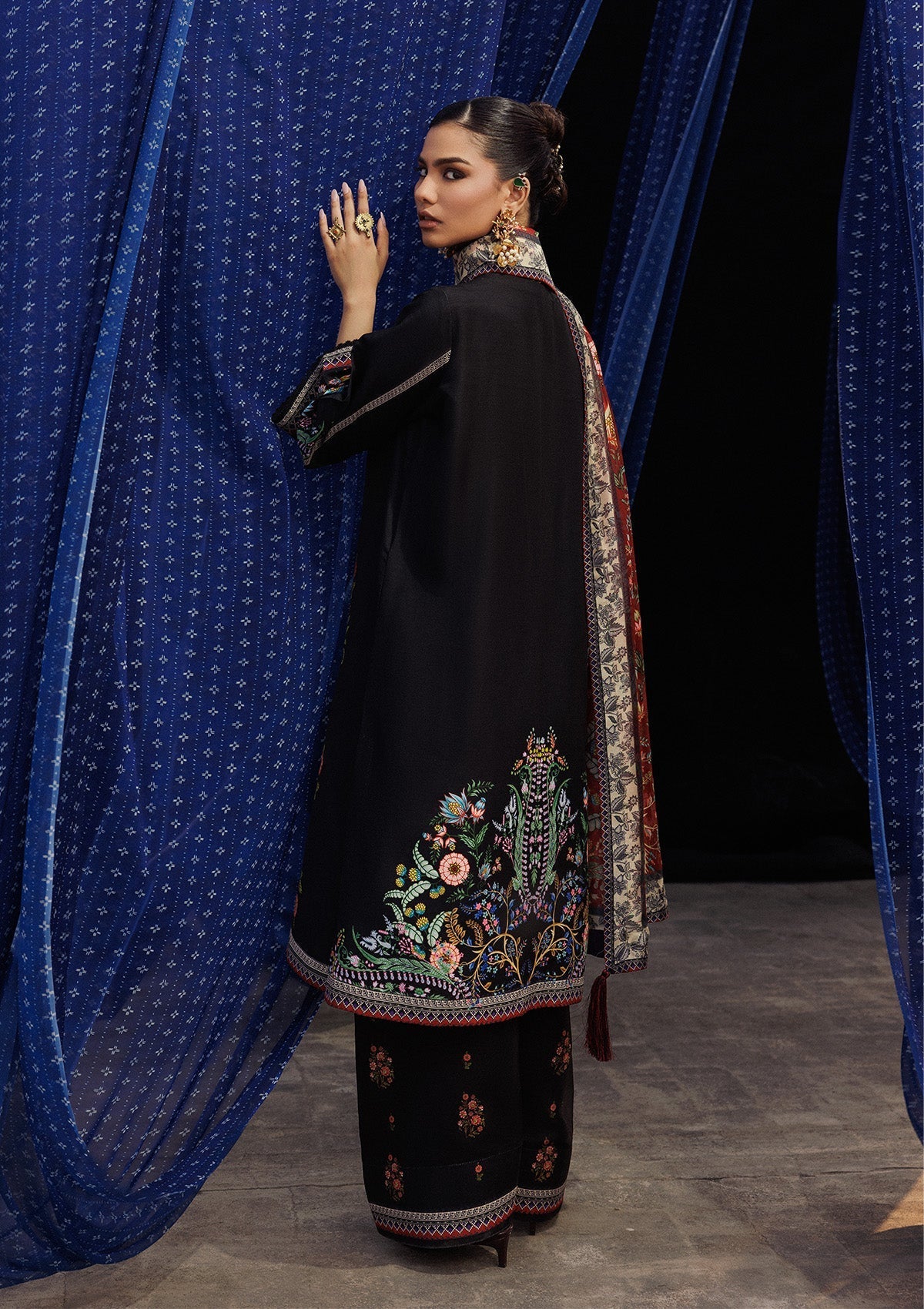 Aik Atelier | Roz Khaddar | AIK ROZ '25 D2 - LOOK 01 - Luxury Dress - available at Maria Faisal in UK and USA.