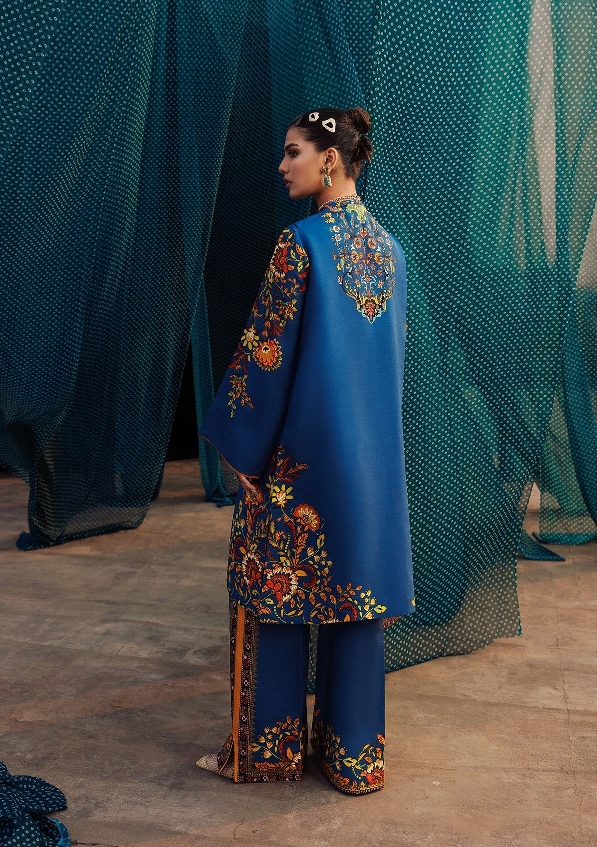 Aik Atelier | Roz Khaddar | AIK ROZ '25 D2 - LOOK 03 - Luxury Dress - available at Maria Faisal in UK and USA.
