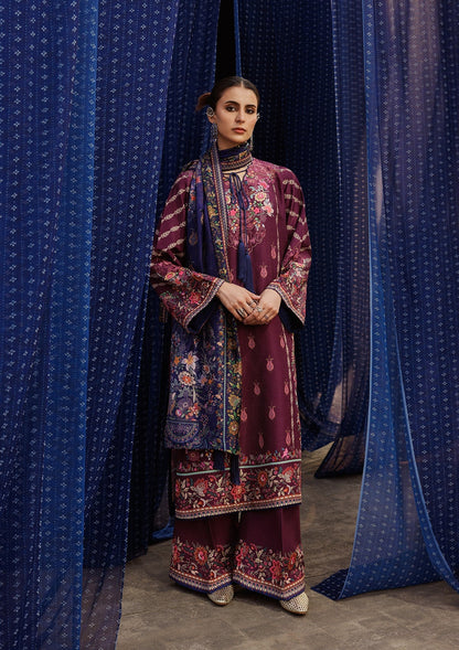 Aik Atelier | Roz Khaddar | AIK ROZ '25 D2 - LOOK 04 - Luxury Dress - available at Maria Faisal in UK and USA.