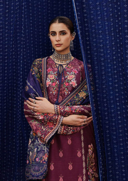 Aik Atelier | Roz Khaddar | AIK ROZ '25 D2 - LOOK 04 - Luxury Dress - available at Maria Faisal in UK and USA.