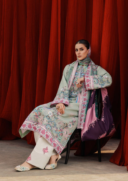 Aik Atelier | Roz Khaddar | AIK ROZ '25 D2 - LOOK 06 - Luxury Dress - available at Maria Faisal in UK and USA.