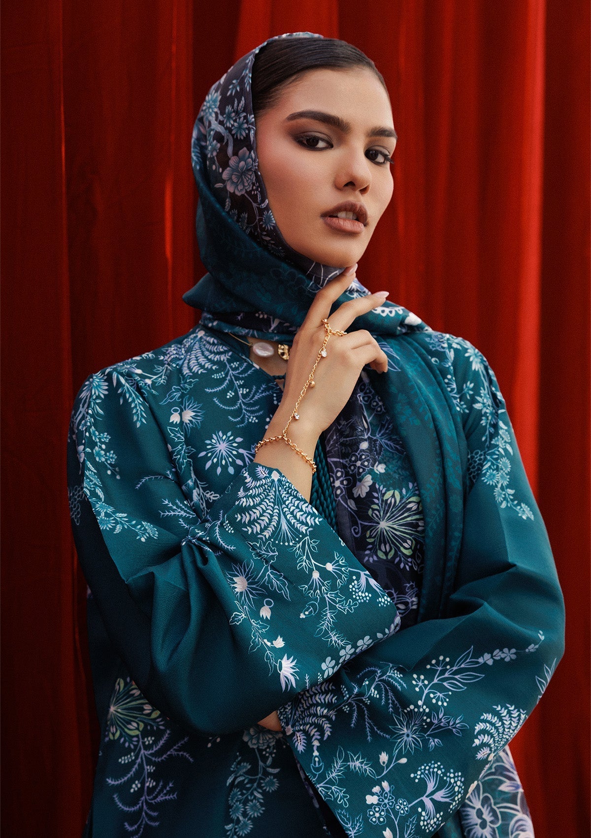 Aik Atelier | Roz Khaddar | AIK ROZ '25 D2 - LOOK 07 - Luxury Dress - available at Maria Faisal in UK and USA.