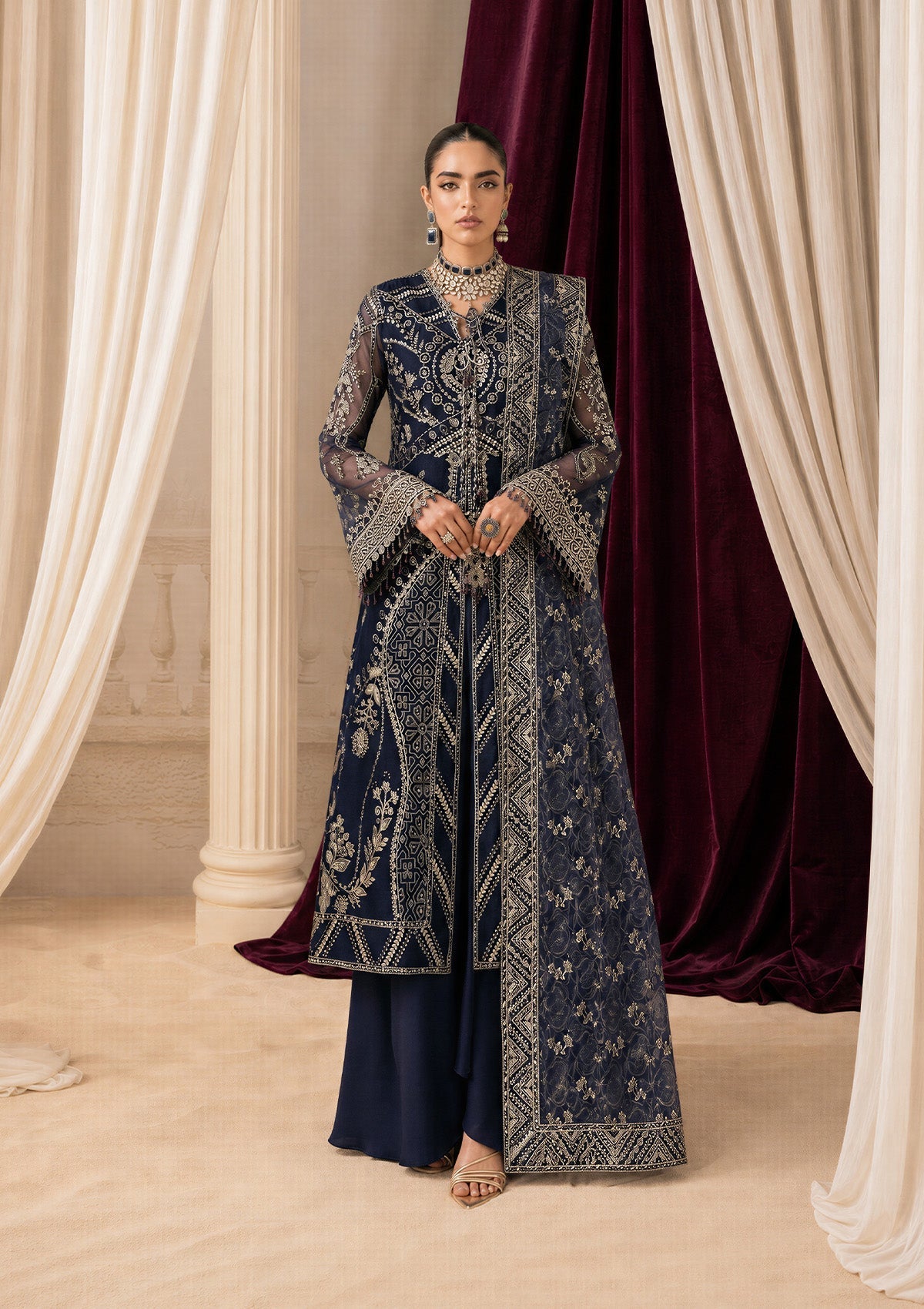 Aik Atelier | Aik Shaam 26 | AIK SHAAM - LOOK B2604 - Formal Dress - available at Maria Faisal in UK and USA.