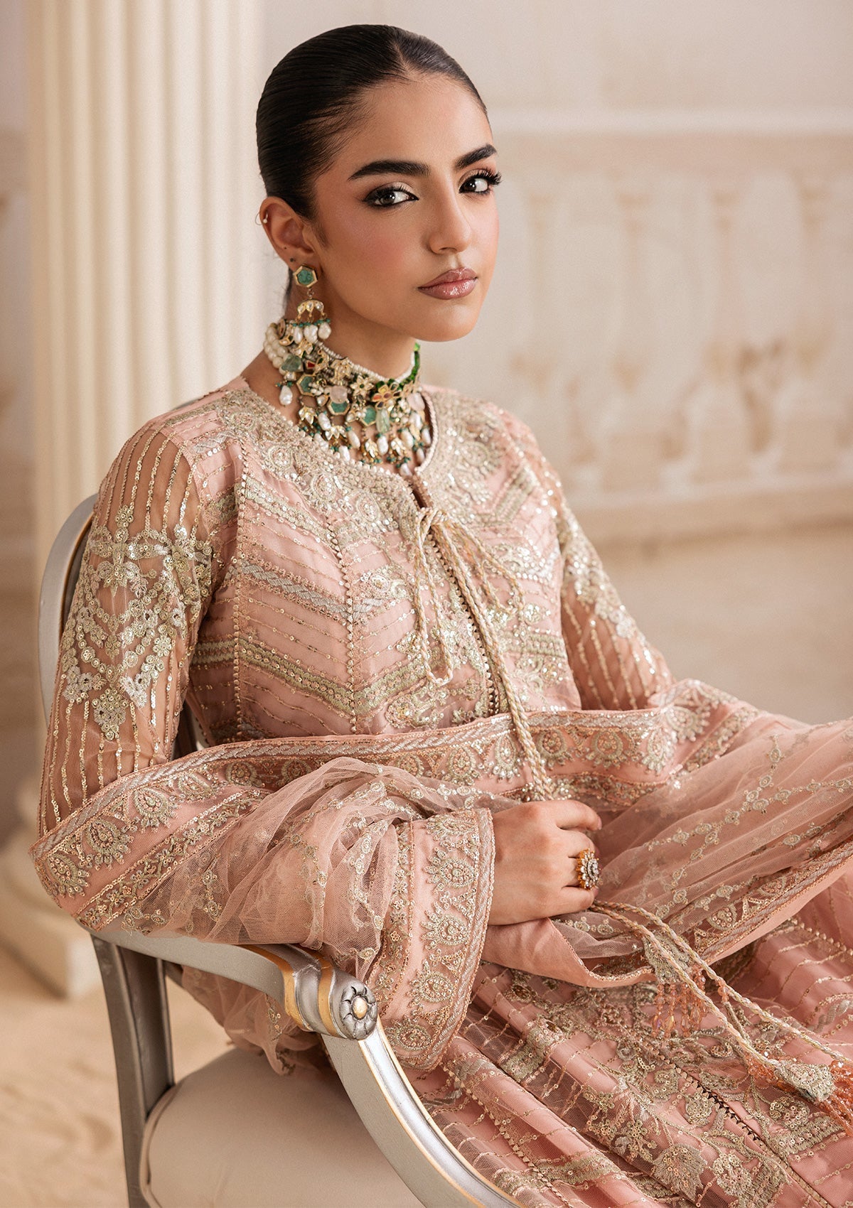 Aik Atelier | Aik Shaam 26 | AIK SHAAM - LOOK B2605 - Formal Dress - available at Maria Faisal in UK and USA.