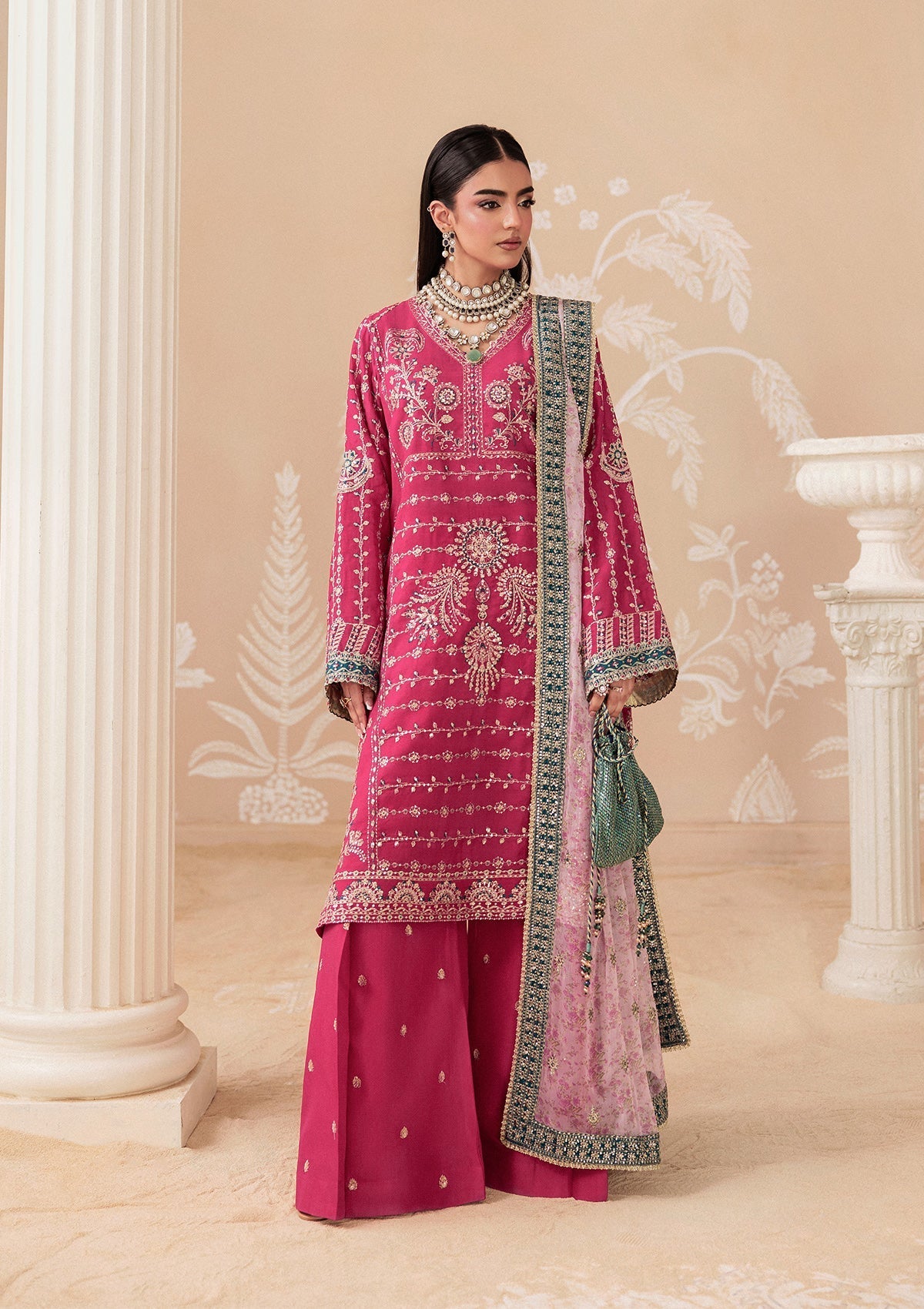 Aik Atelier | Aik Shaam 26 | Aik Shaam - Look B2606 - Formal Dress - available at Maria Faisal in UK and USA.