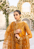 Aik Atelier Formals Vol-1 24 Look 5 – Rust Pakistani Dress with intricate embroidery and embellishments. Shop elegant Asian dresses at Maria Faisal.