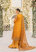 Aik Atelier Formals Vol-1 24 Look 5 – Rust Pakistani Dress with intricate embroidery and embellishments. Shop elegant Asian dresses at Maria Faisal.