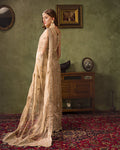 Ain | Aroosh Luxury Formals 24 | AR-82 NAZNEEN (Gold) - Designer Dress with Intricate embroidery and embellishments. Shop elegent wedding dress at Maria Faisal.