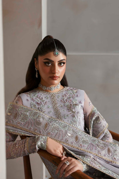 Akbar Aslam | Meeras Luxury Chiffon 25 | Emeraya - Formal Dress - available at Maria Faisal in UK and USA.