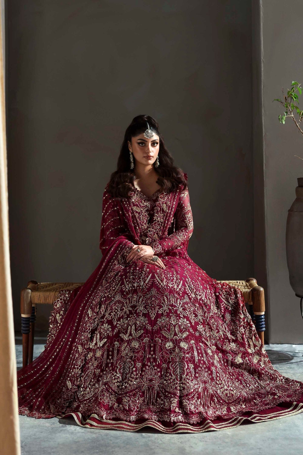 Akbar Aslam | Meeras Luxury Chiffon 25 | Mahroze - Formal Dress - available at Maria Faisal in UK and USA.