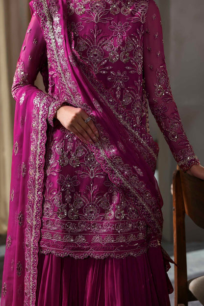 Akbar Aslam | Meeras Luxury Chiffon 25 | Mehzar - Formal Dress - available at Maria Faisal in UK and USA.