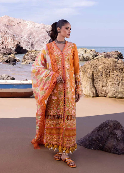 Akbar Aslam | Oasis Lawn 24 | Calla Lily - Pakistani Dress - Maria Faisal