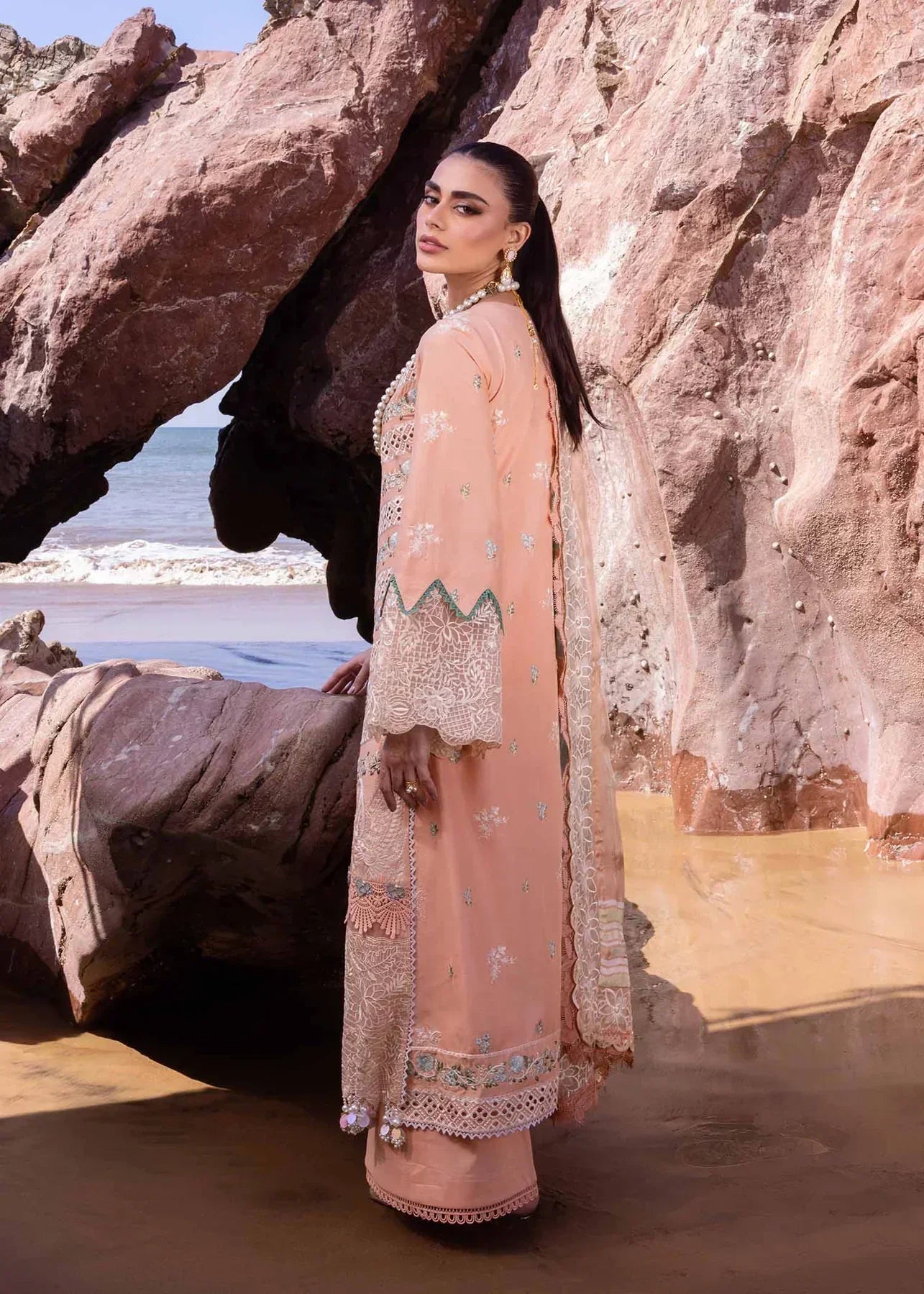 Akbar Aslam | Oasis Lawn 24 | Sweet Pea - Pakistani Dress - Maria Faisal