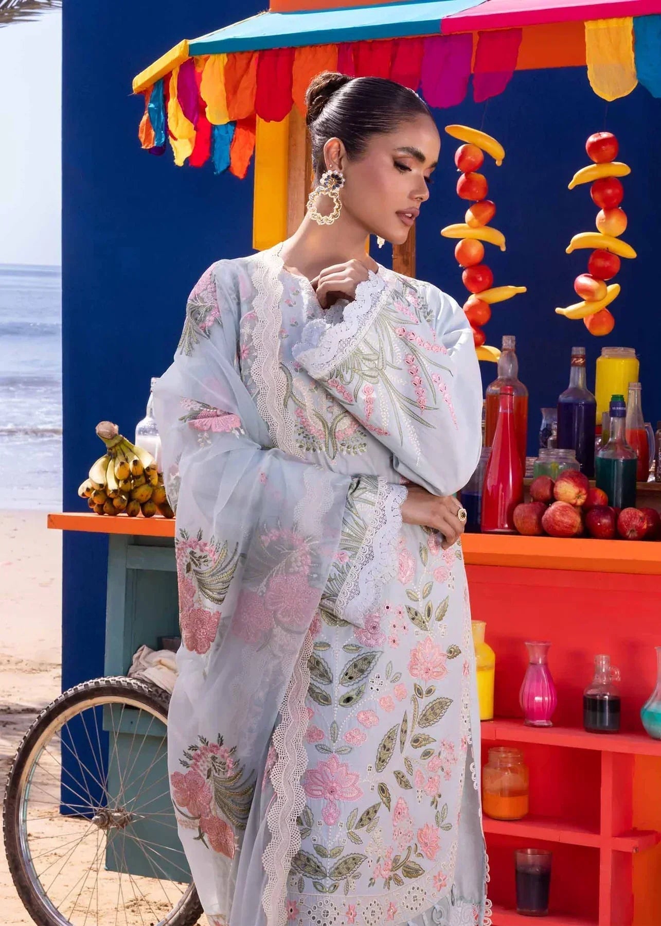 Akbar Aslam | Oasis Lawn 24 | Begonia - Pakistani Dress - Maria Faisal