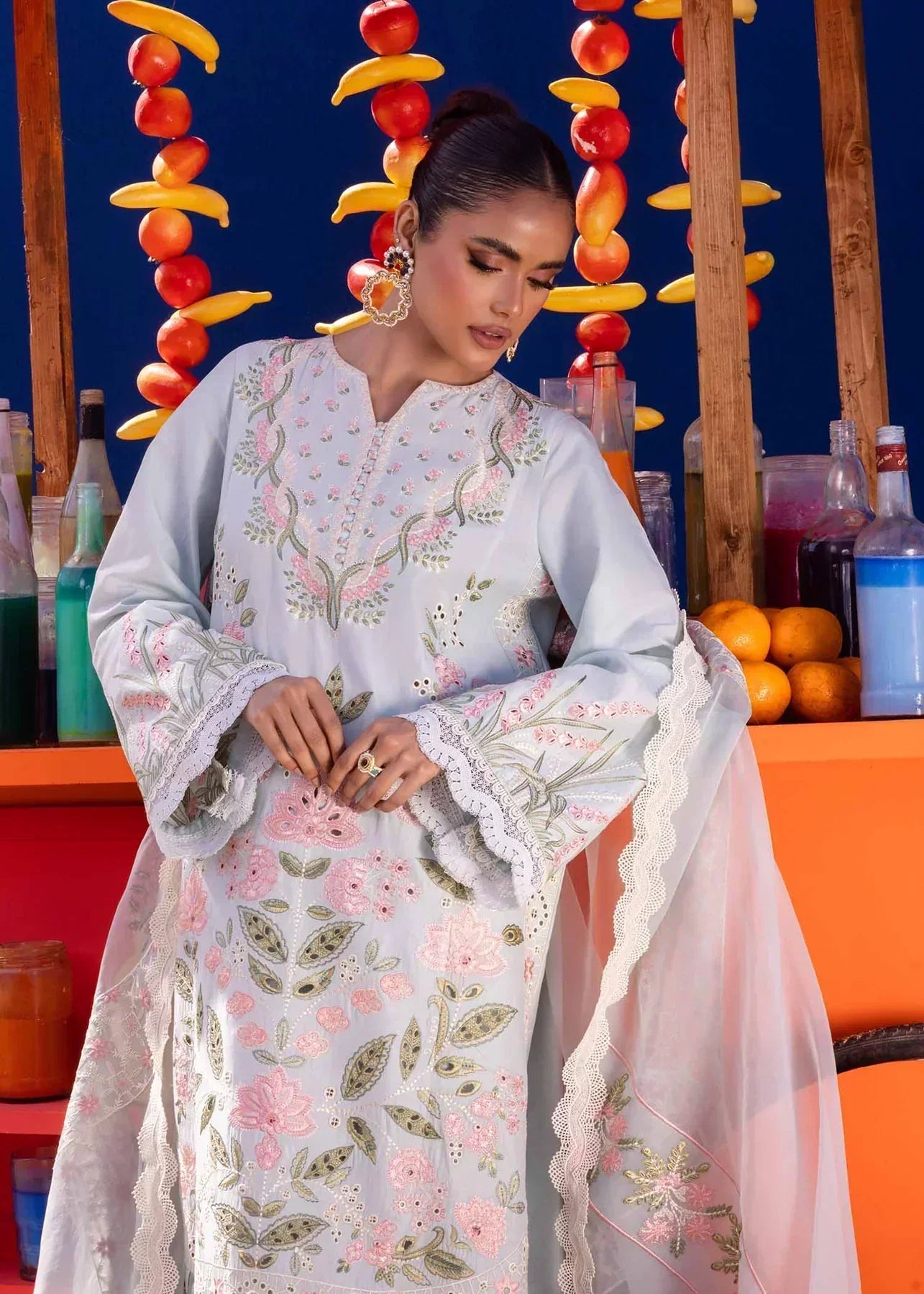 Akbar Aslam | Oasis Lawn 24 | Begonia - Pakistani Dress - Maria Faisal