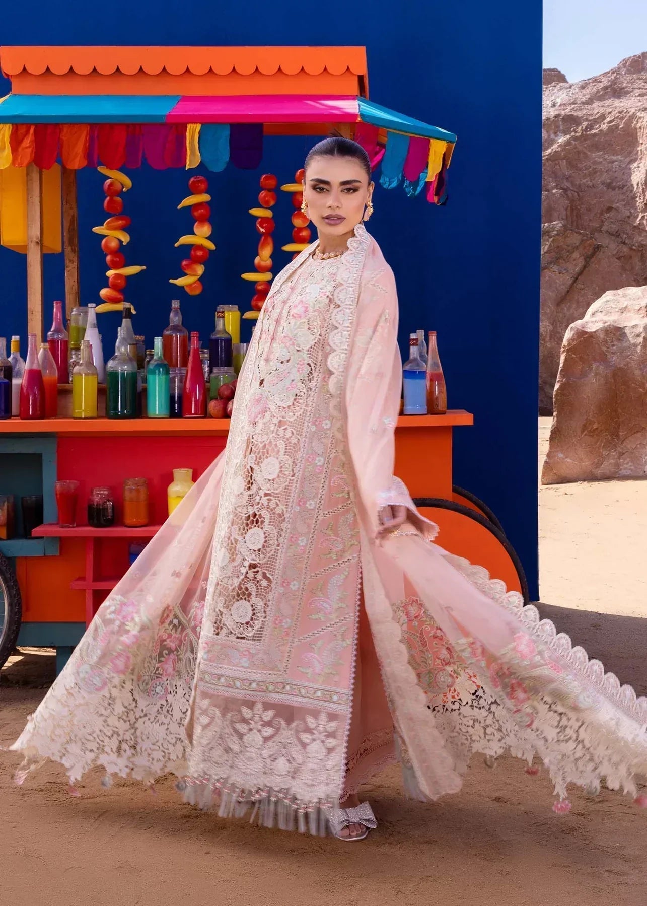 Akbar Aslam | Oasis Lawn 24 | Camellia - Pakistani Dress - Maria Faisal