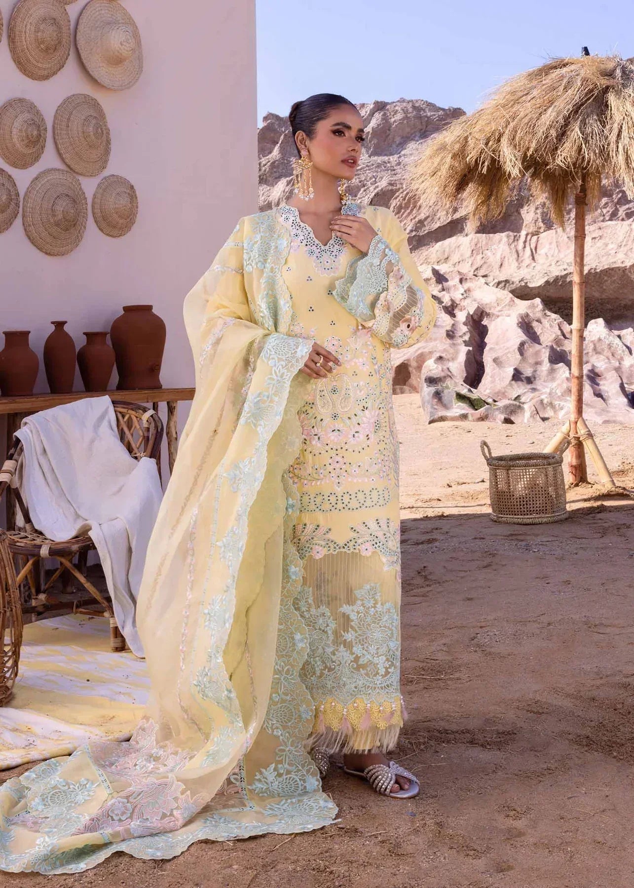 Akbar Aslam | Oasis Lawn 24 | Dahlia - Pakistani Dress - Maria Faisal