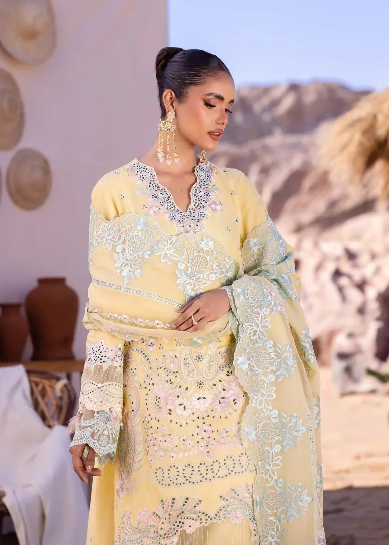 Akbar Aslam | Oasis Lawn 24 | Dahlia - Pakistani Dress - Maria Faisal