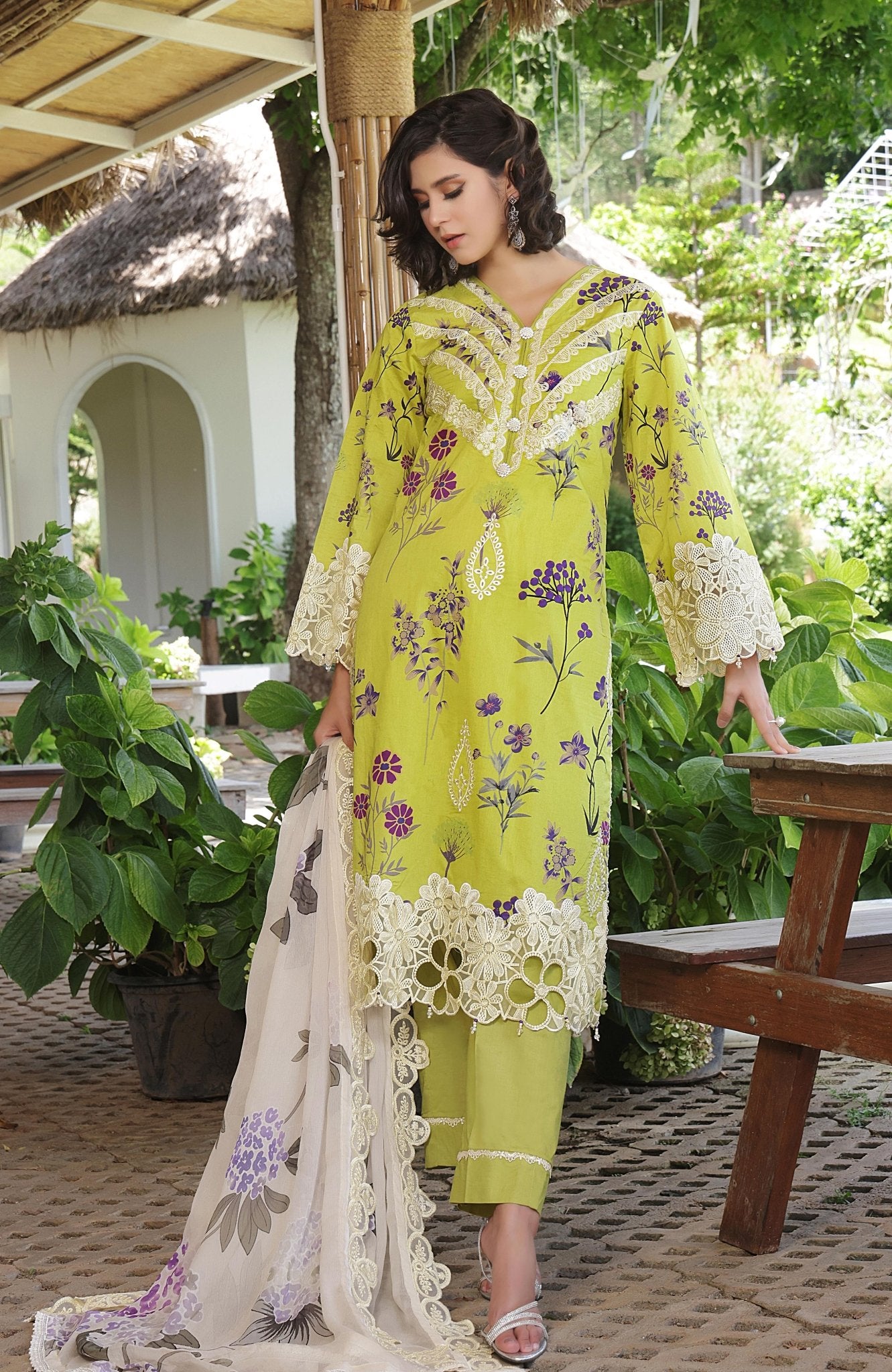 Al Zohaib | Sunshine Premium Edition 25 | SBE - 25 - 09 D - is Lemon Yellow dress from Al Zohaib - Ladies Clothes - Maria Faisal