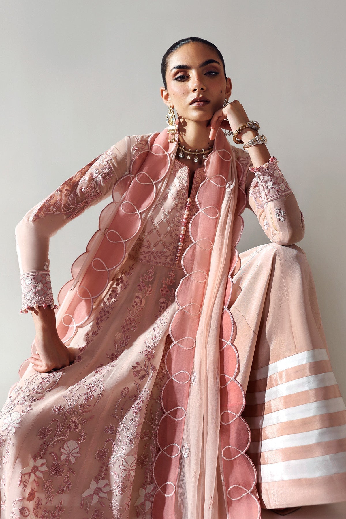 Alizeh | Aymal Luxury Bamber Chiffon | ILMAN - Formal Wear - available at Maria Faisal in UK and USA