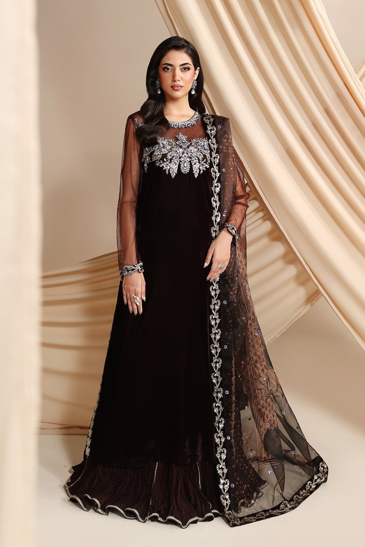 Alizeh | Lamour 25 | AF-VLT-2211-Aries - Formal Wear - available at Maria Faisal in UK and USA
