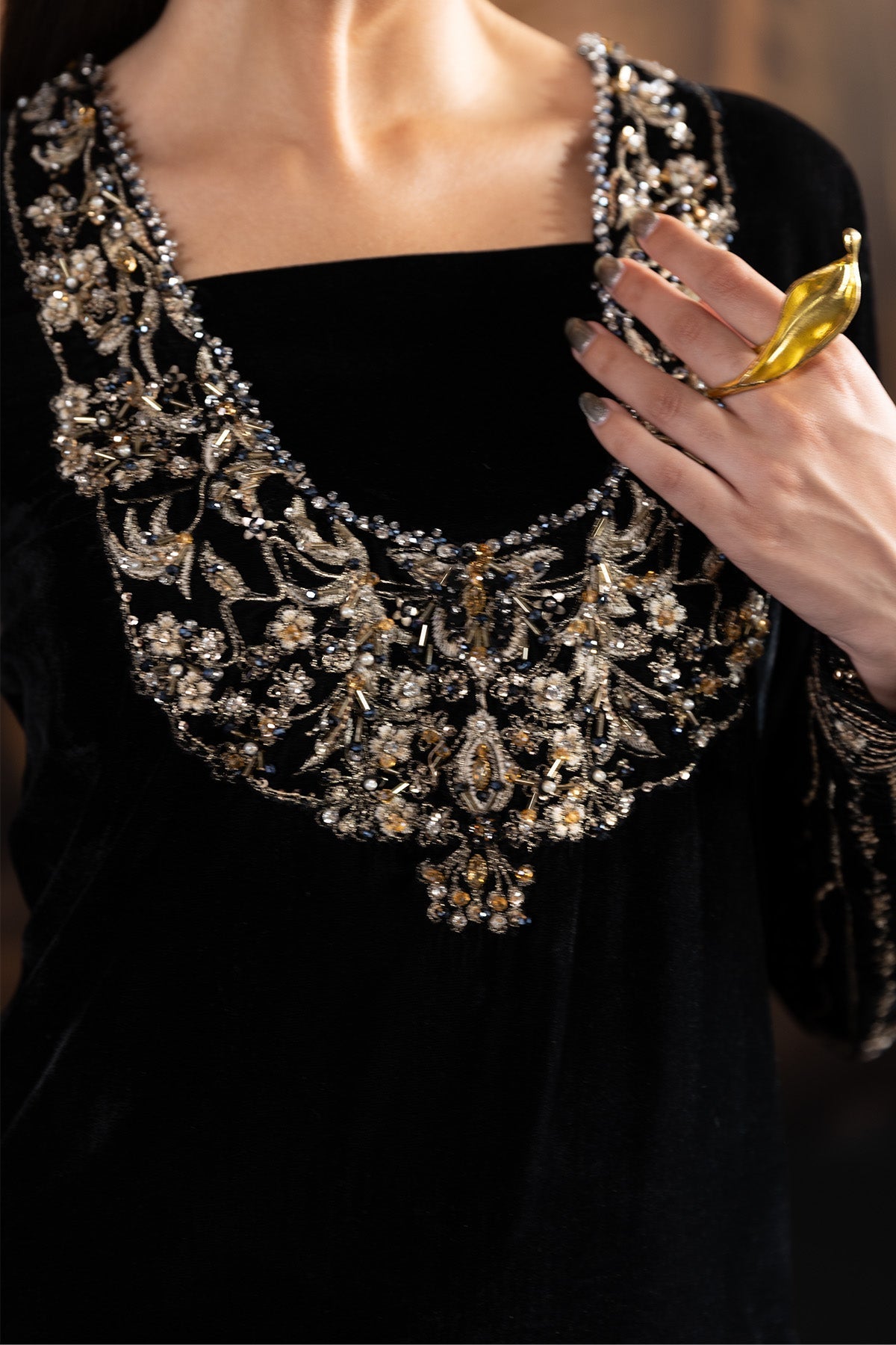 Alizeh | Lamour 25 | AF-VLT-2212-Celeste - Formal Wear - available at Maria Faisal in UK and USA