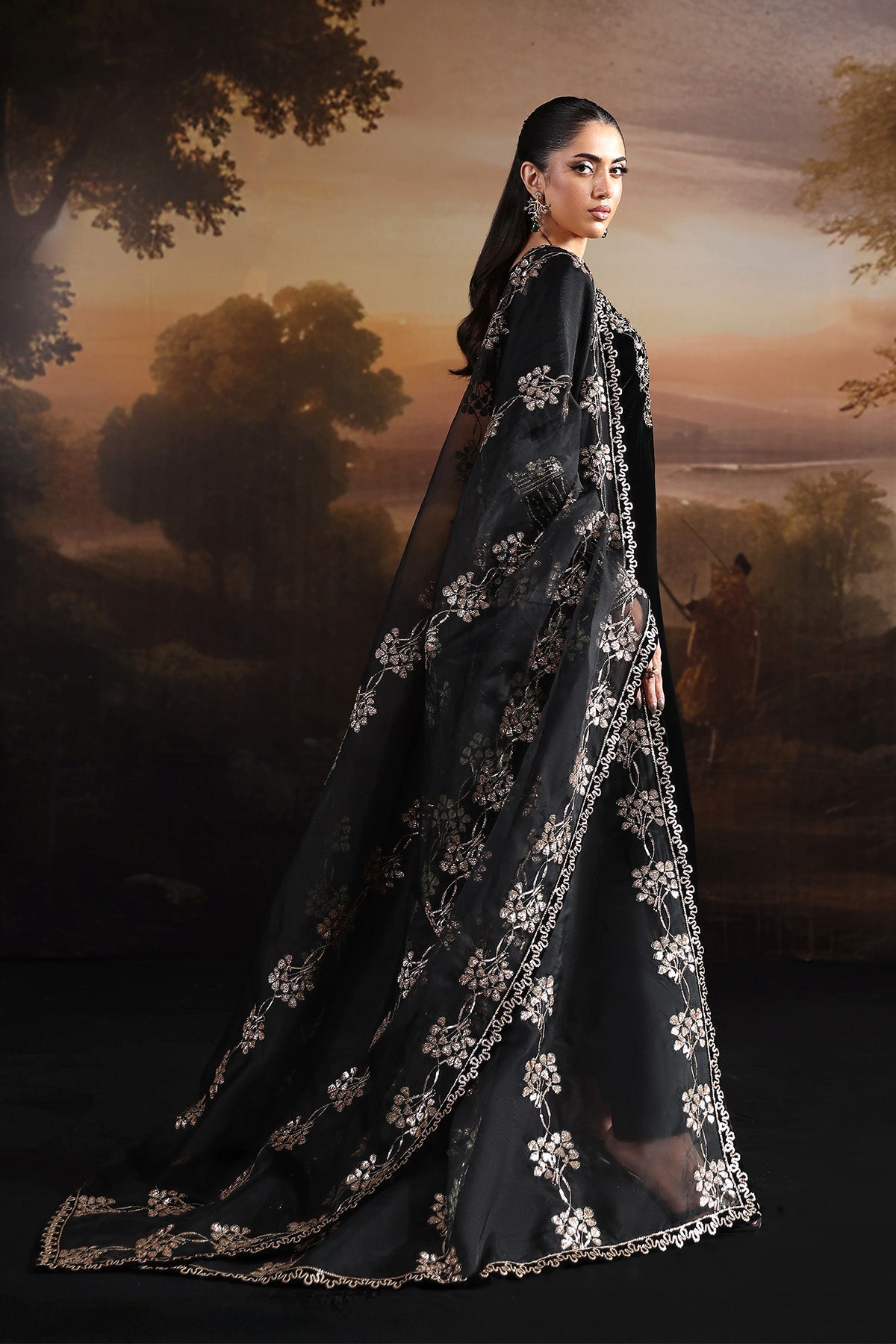 Alizeh | Lamour 25 | AF-VLT-2212-Celeste - Formal Wear - available at Maria Faisal in UK and USA