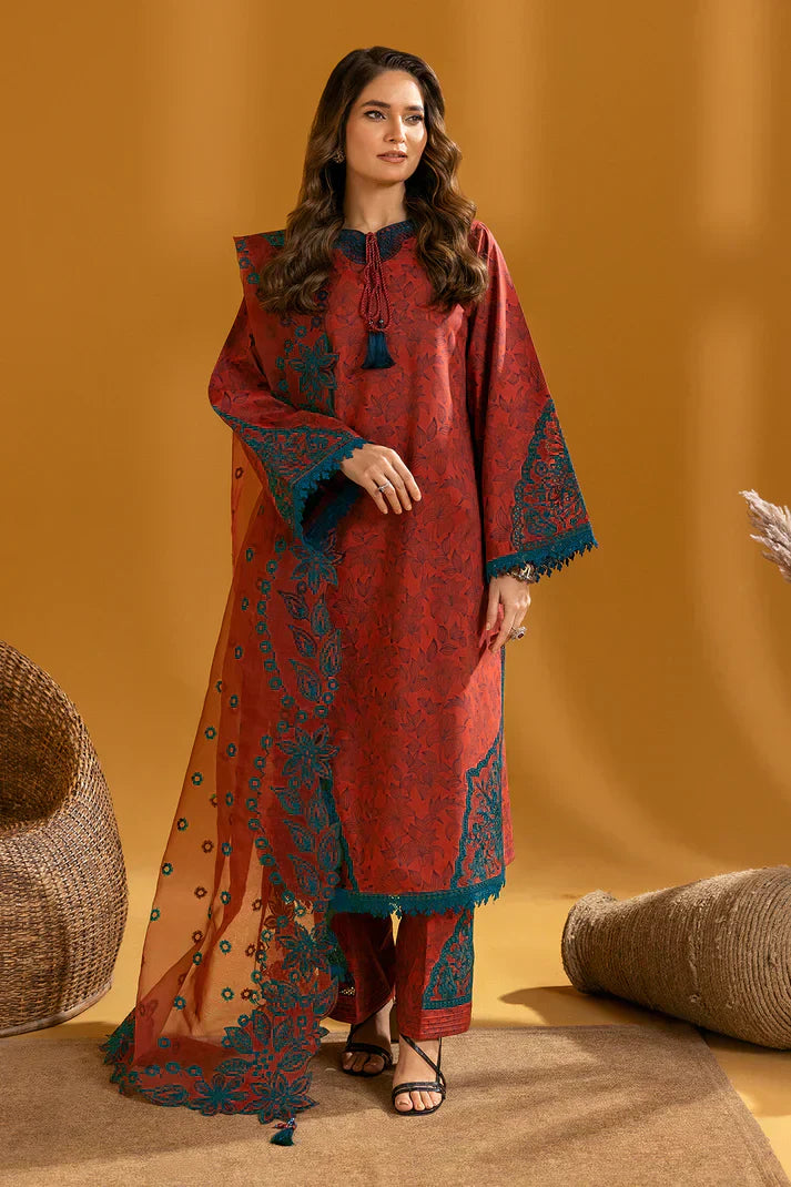 Alizeh | Maahi Embroidered Lawn | Mira - Pakistani Dress - Maria Faisal