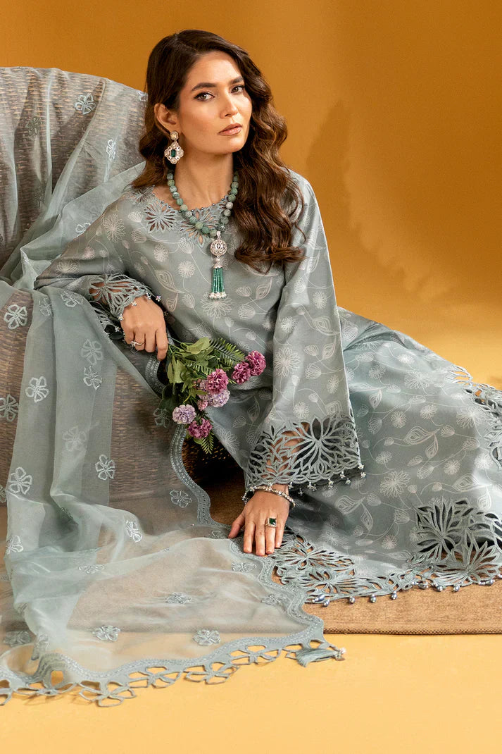 Alizeh | Maahi Embroidered Lawn | Nyra - Pakistani Dress - Maria Faisal