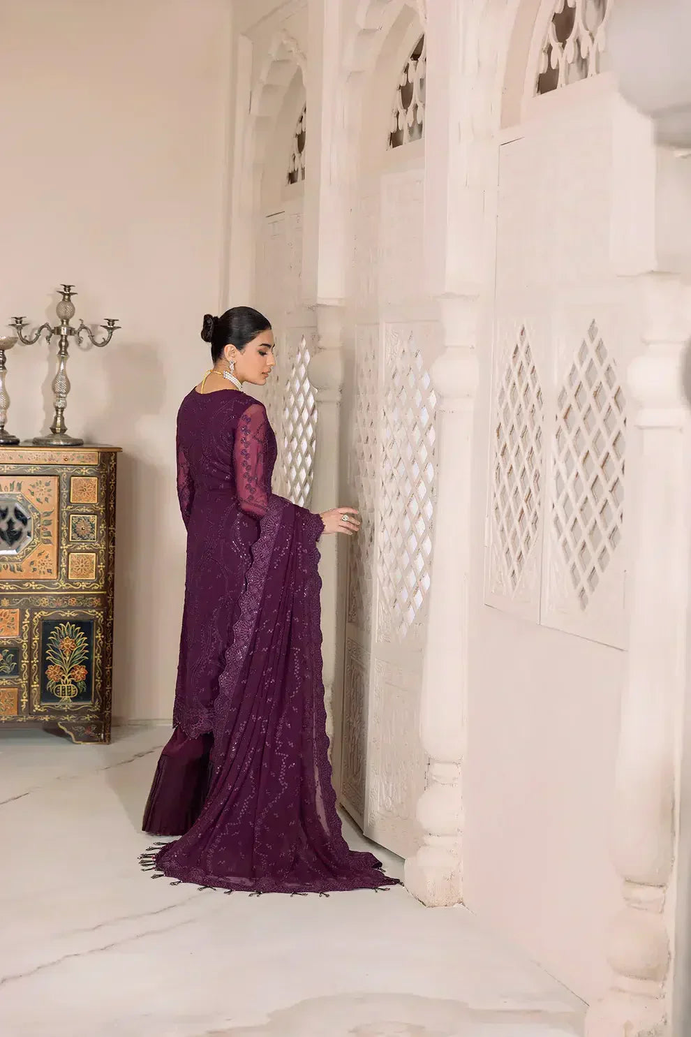 Alizeh | Dua Formals 23 | DUA-V01D03A- SYLVI ( PURPLE )