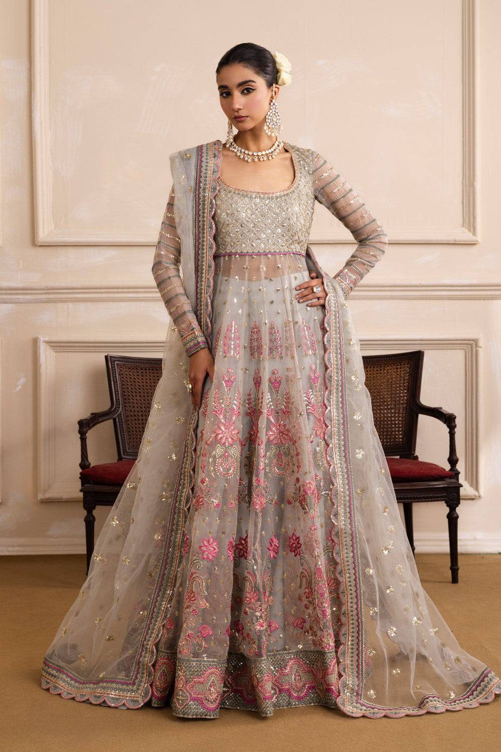 Maryum N Maria | Izara Formals | AMUMET - MW40026 by Maria Faisal - Registered Vendor of : Maryum N Maria - type : Ladies Clothes - 100% original wedding dresses