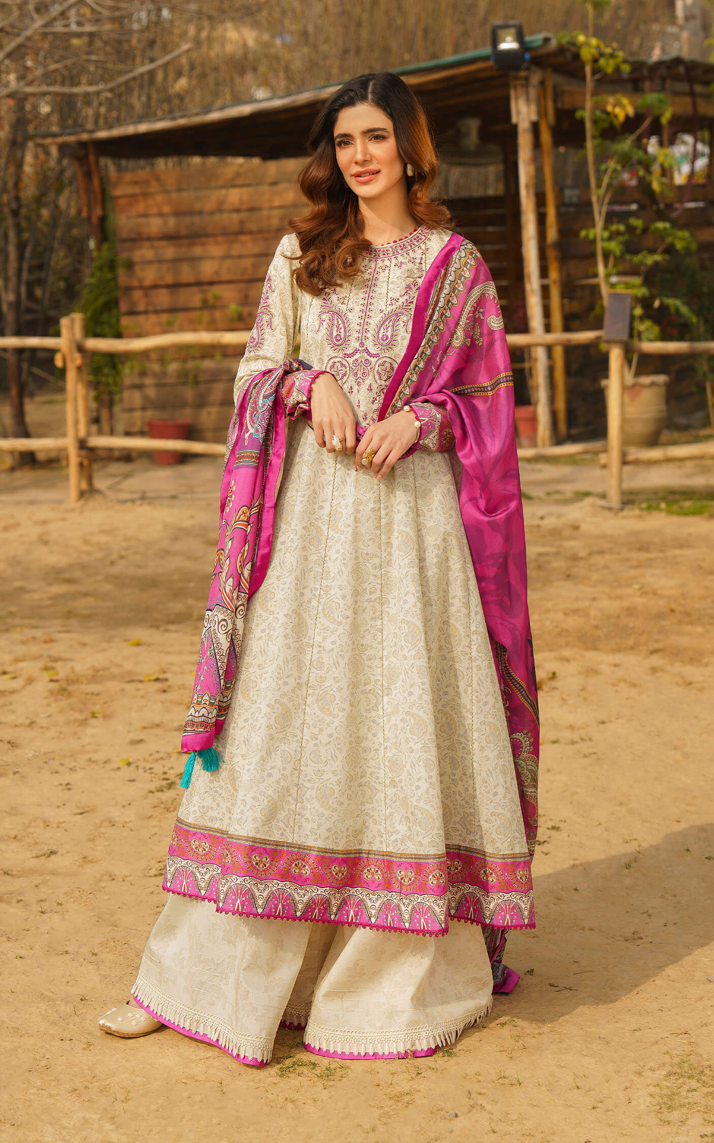 Asifa and Nabeel | Meraki Summer 24 | IRSA-U141M016 - Pakistani Dress - Maria Faisal