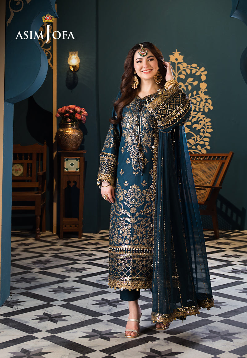 Asim Jofa | Fasana e Ishq Eid Luxury Lawn | AJFI-30 - Pakistani Dress - Maria Faisal