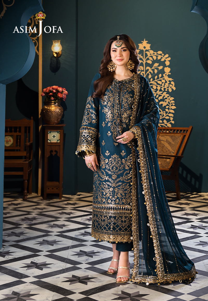 Asim Jofa | Fasana e Ishq Eid Luxury Lawn | AJFI-30 - Pakistani Dress - Maria Faisal