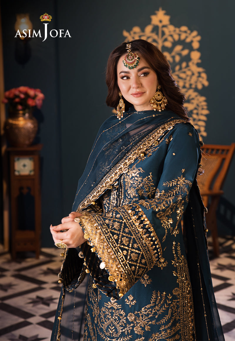 Asim Jofa | Fasana e Ishq Eid Luxury Lawn | AJFI-30 - Pakistani Dress - Maria Faisal