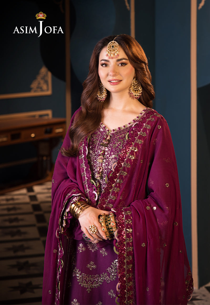 Asim Jofa | Fasana e Ishq Eid Luxury Lawn | AJFI-11 - Pakistani Dress - Maria Faisal