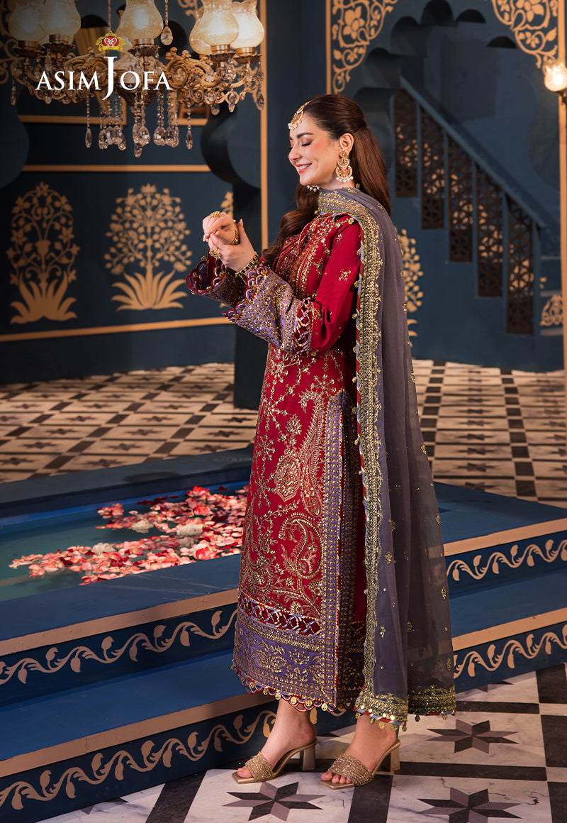 Asim Jofa | Fasana e Ishq Eid Luxury Lawn | AJFI-27 - Pakistani Dress - Maria Faisal