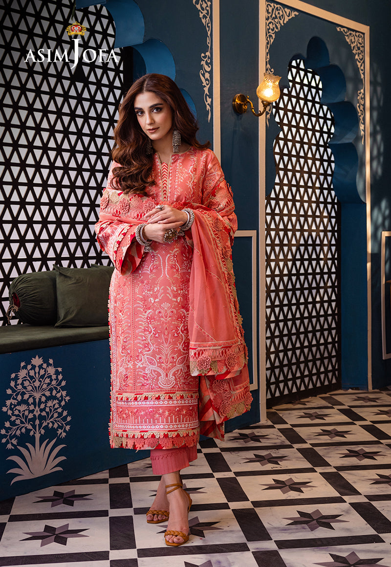 Asim Jofa | Fasana e Ishq Eid Luxury Lawn | AJFI-07 - Pakistani Dress - Maria Faisal