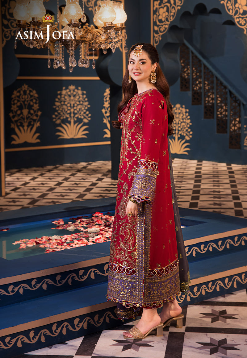 Asim Jofa | Fasana e Ishq Eid Luxury Lawn | AJFI-27 - Pakistani Dress - Maria Faisal