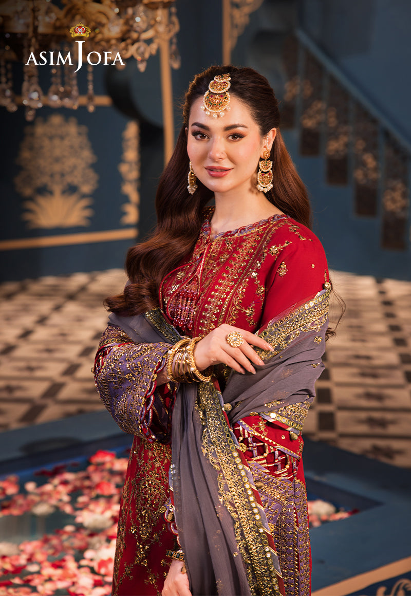 Asim Jofa | Fasana e Ishq Eid Luxury Lawn | AJFI-27 - Pakistani Dress - Maria Faisal